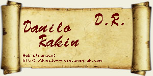 Danilo Rakin vizit kartica